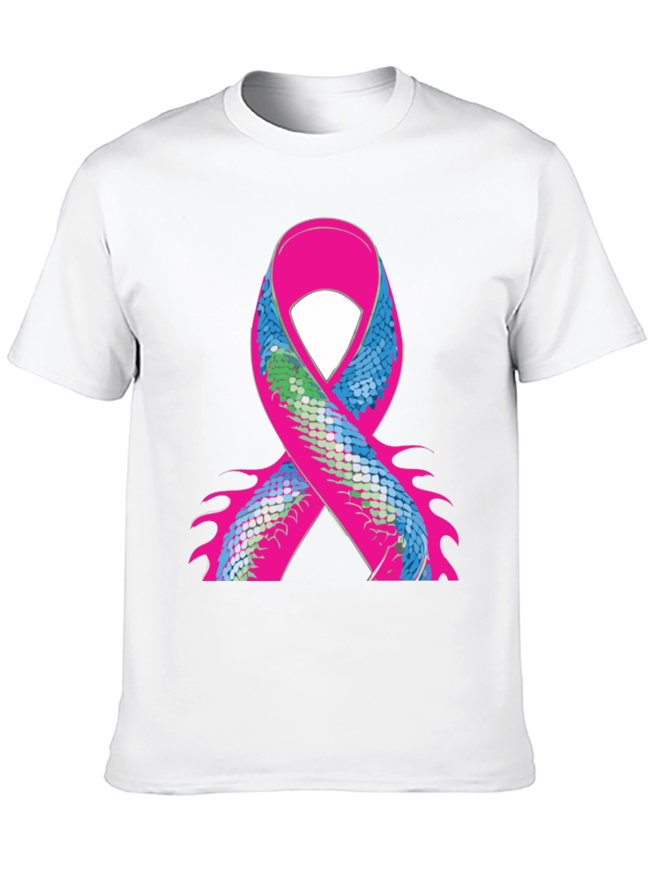 Ribbon Scale Graphic Black T-Shirt