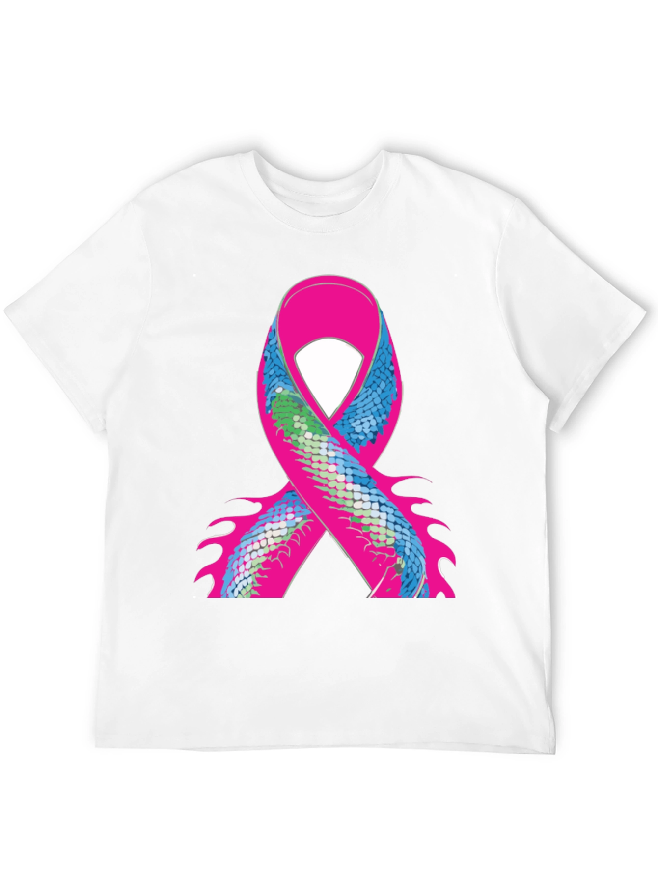 Ribbon Scale Graphic Black T-Shirt