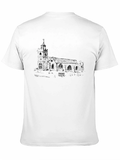Church Sketch Black T-Shirt