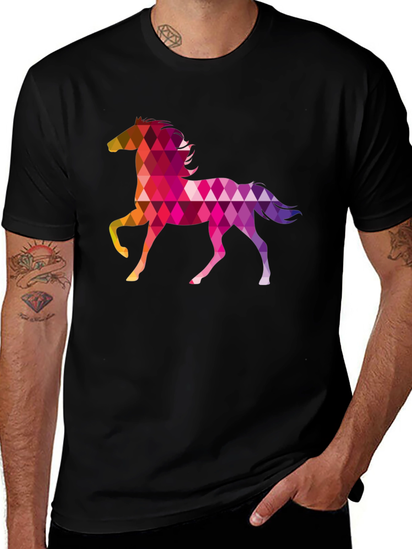 Geometric Horse T-Shirt