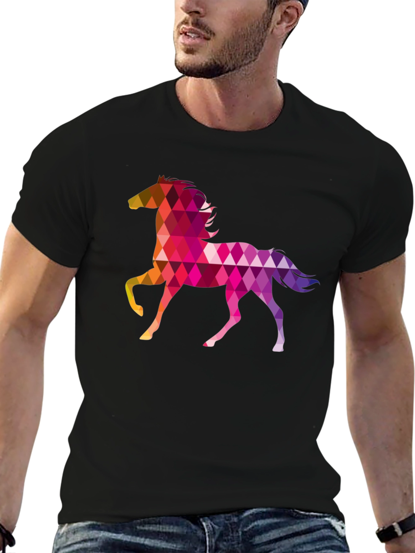 Geometric Horse T-Shirt