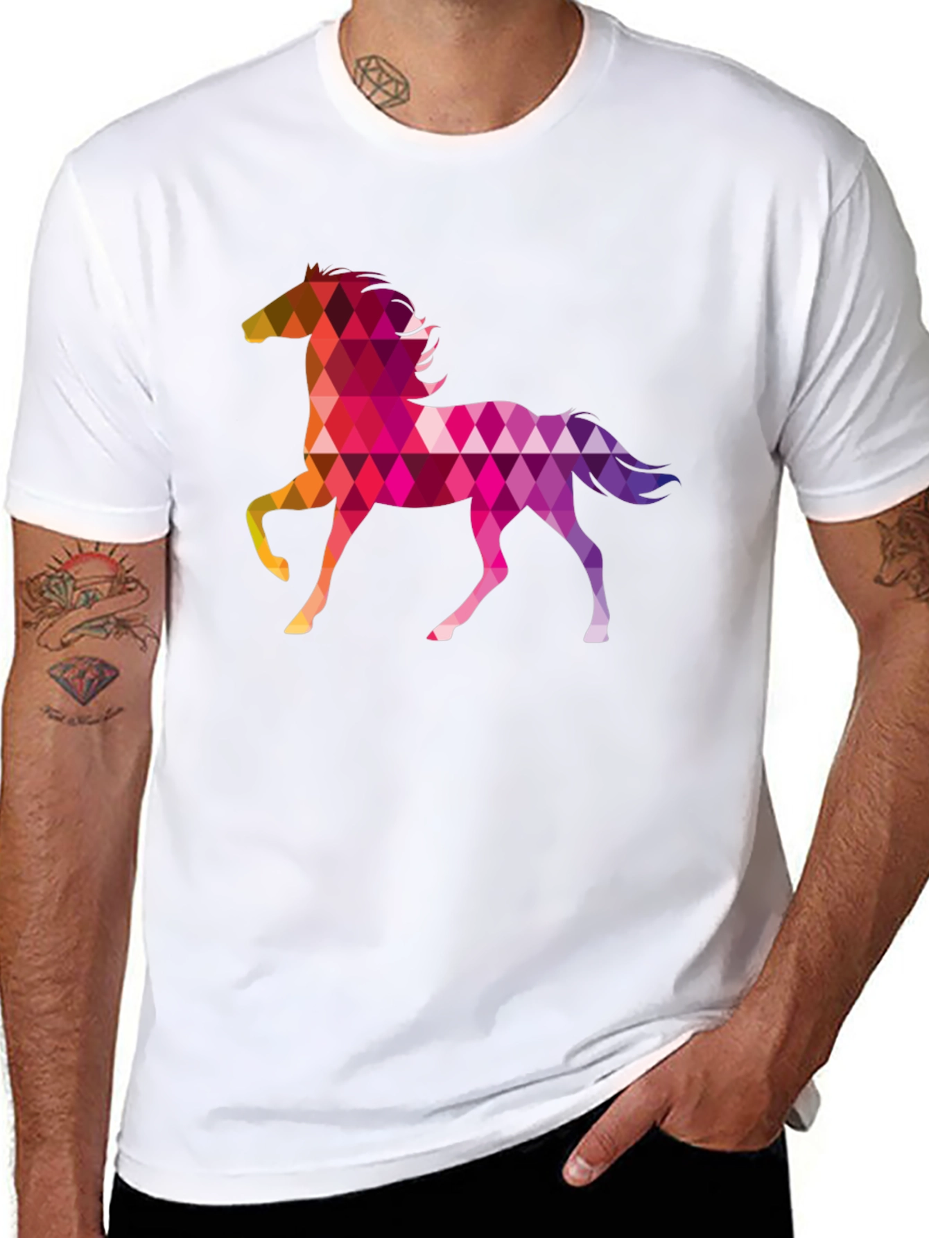 Geometric Horse T-Shirt