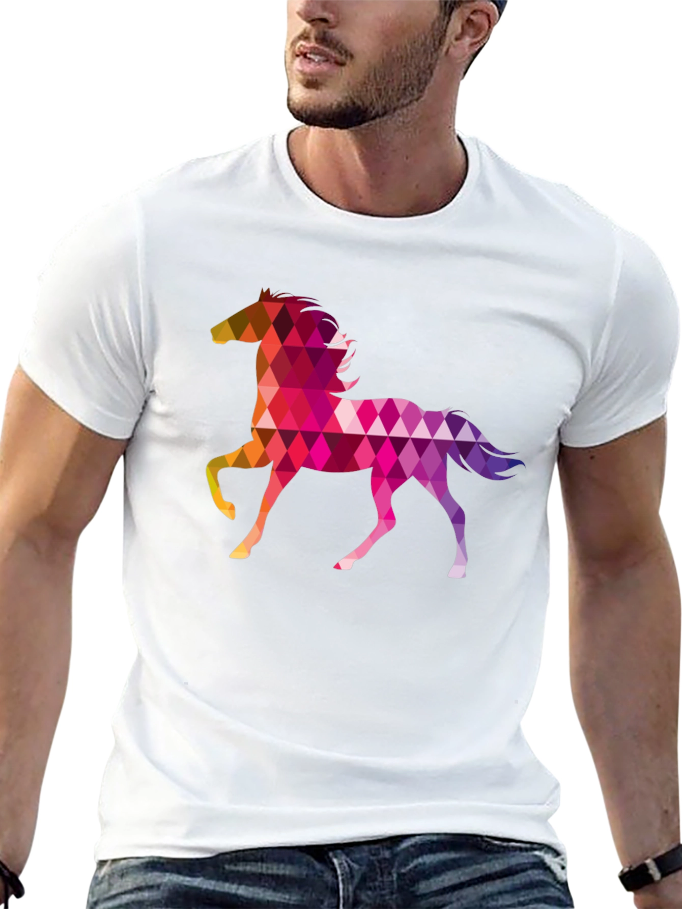 Geometric Horse T-Shirt