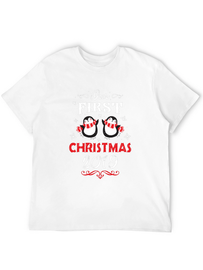 First Christmas Penguins Matching Holiday T-Shirt