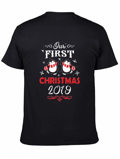 First Christmas Penguins Matching Holiday T-Shirt