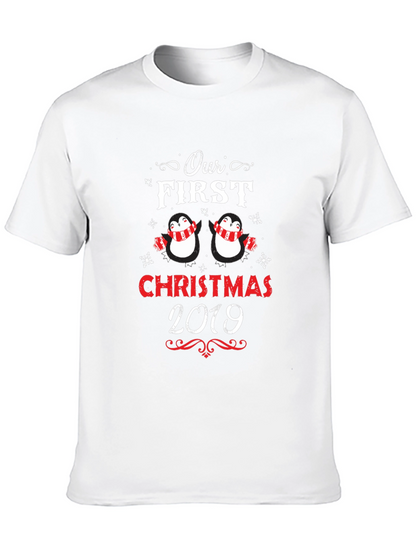 First Christmas Penguins Matching Holiday T-Shirt