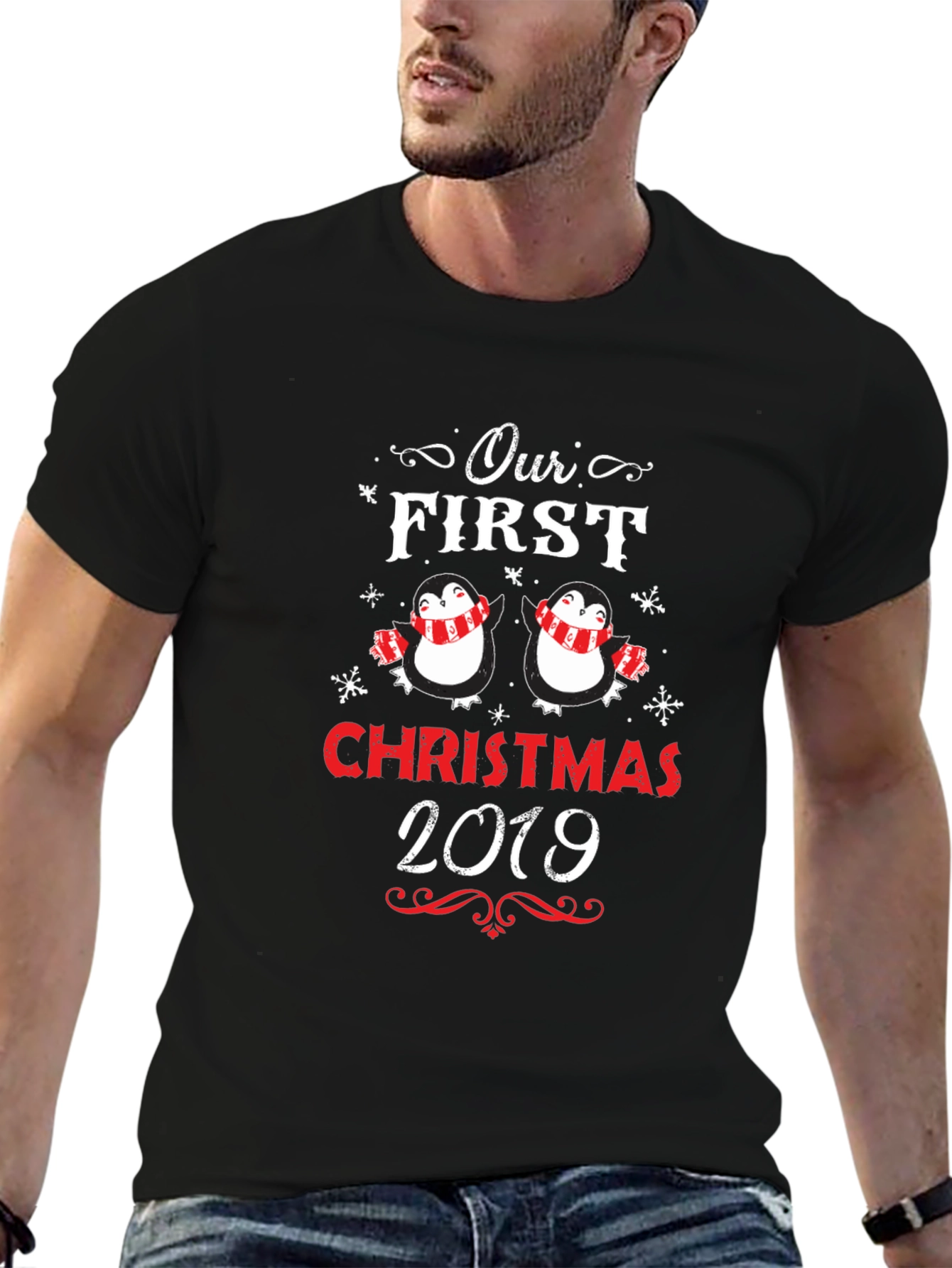 First Christmas Penguins Matching Holiday T-Shirt