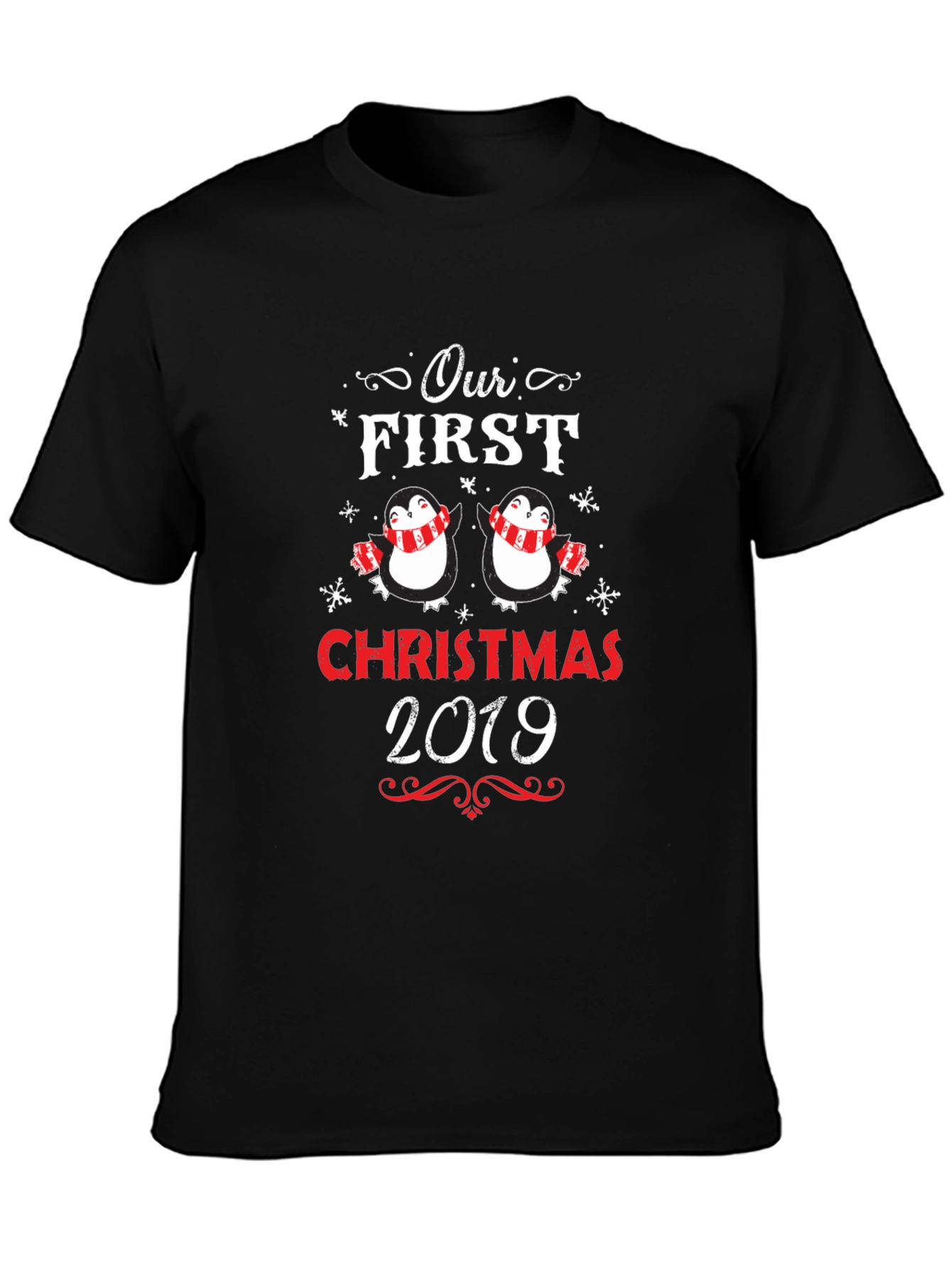 First Christmas Penguins Matching Holiday T-Shirt