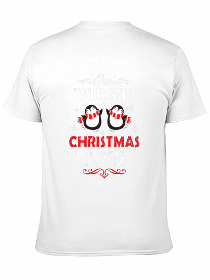First Christmas Penguins Matching Holiday T-Shirt
