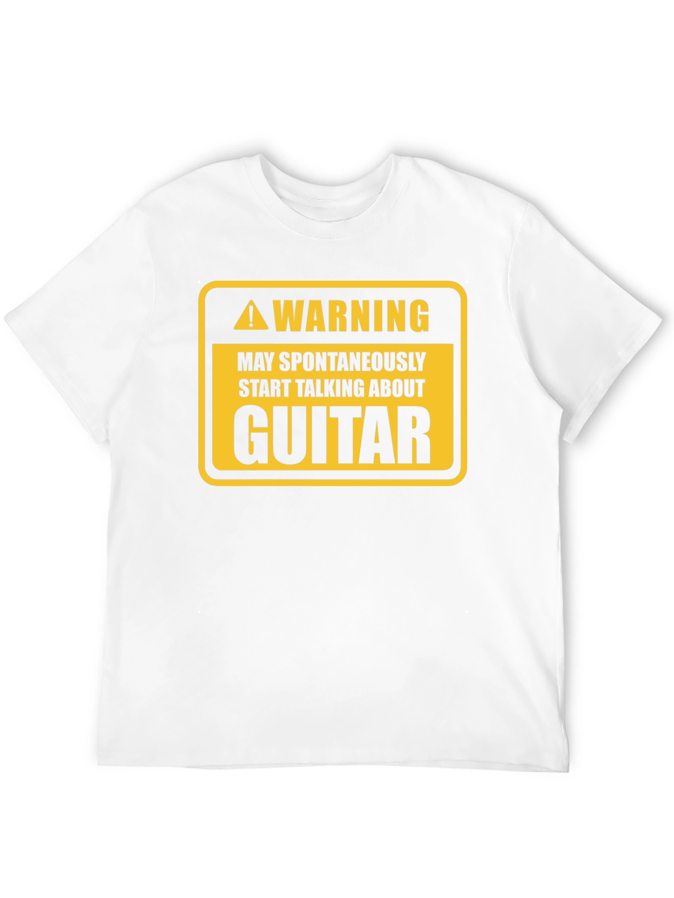 Warning Guitar Spontaneous Humor Tee
