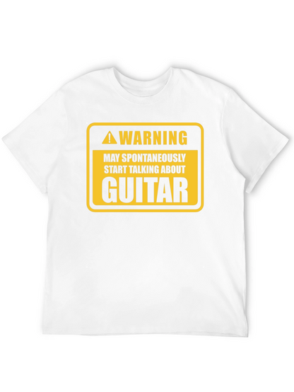 Warning Guitar Spontaneous Humor Tee