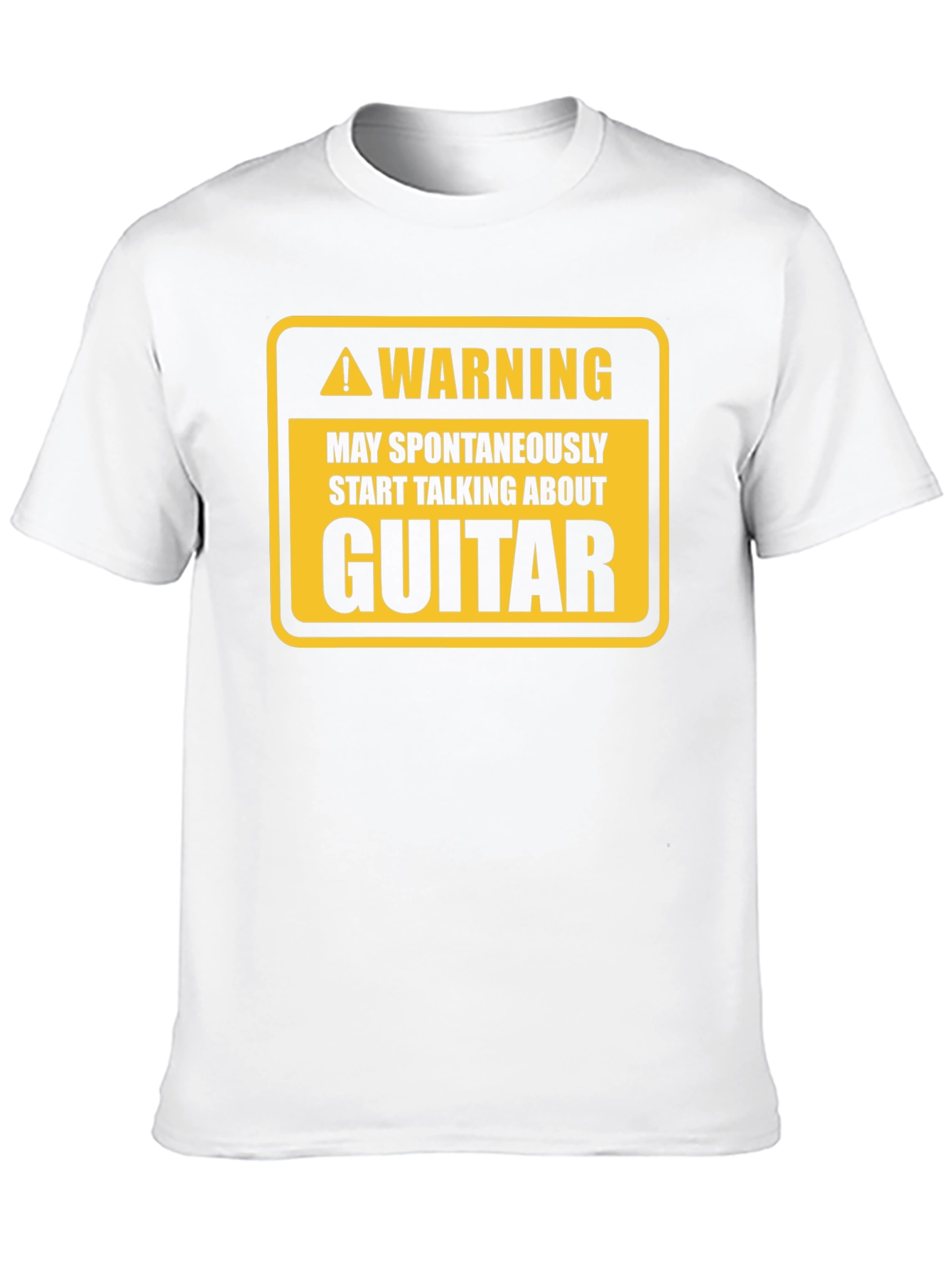 Warning Guitar Spontaneous Humor Tee