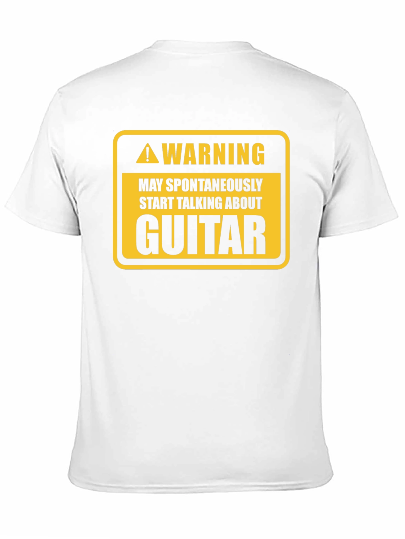 Warning Guitar Spontaneous Humor Tee