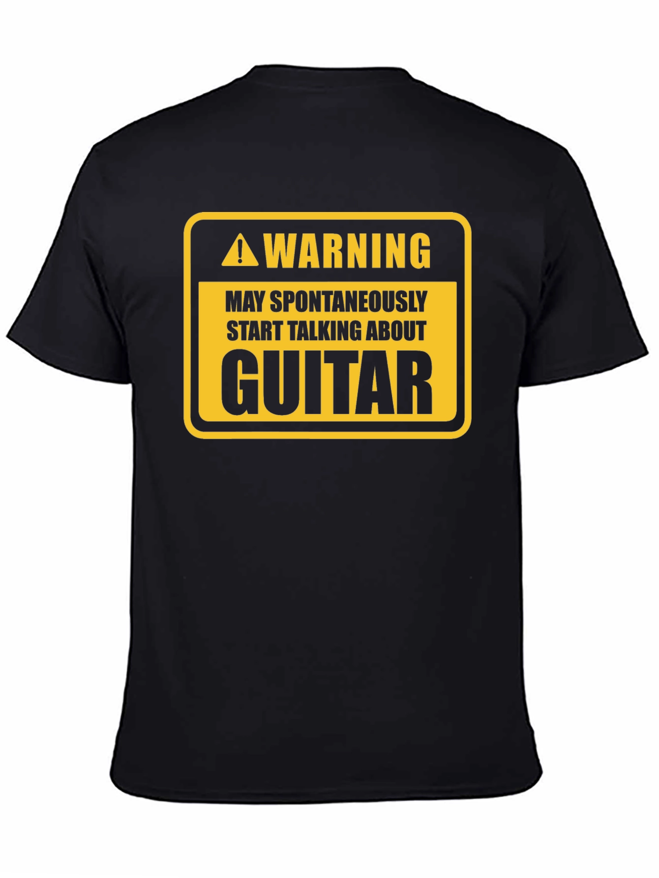 Warning Guitar Spontaneous Humor Tee