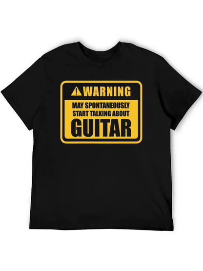 Warning Guitar Spontaneous Humor Tee