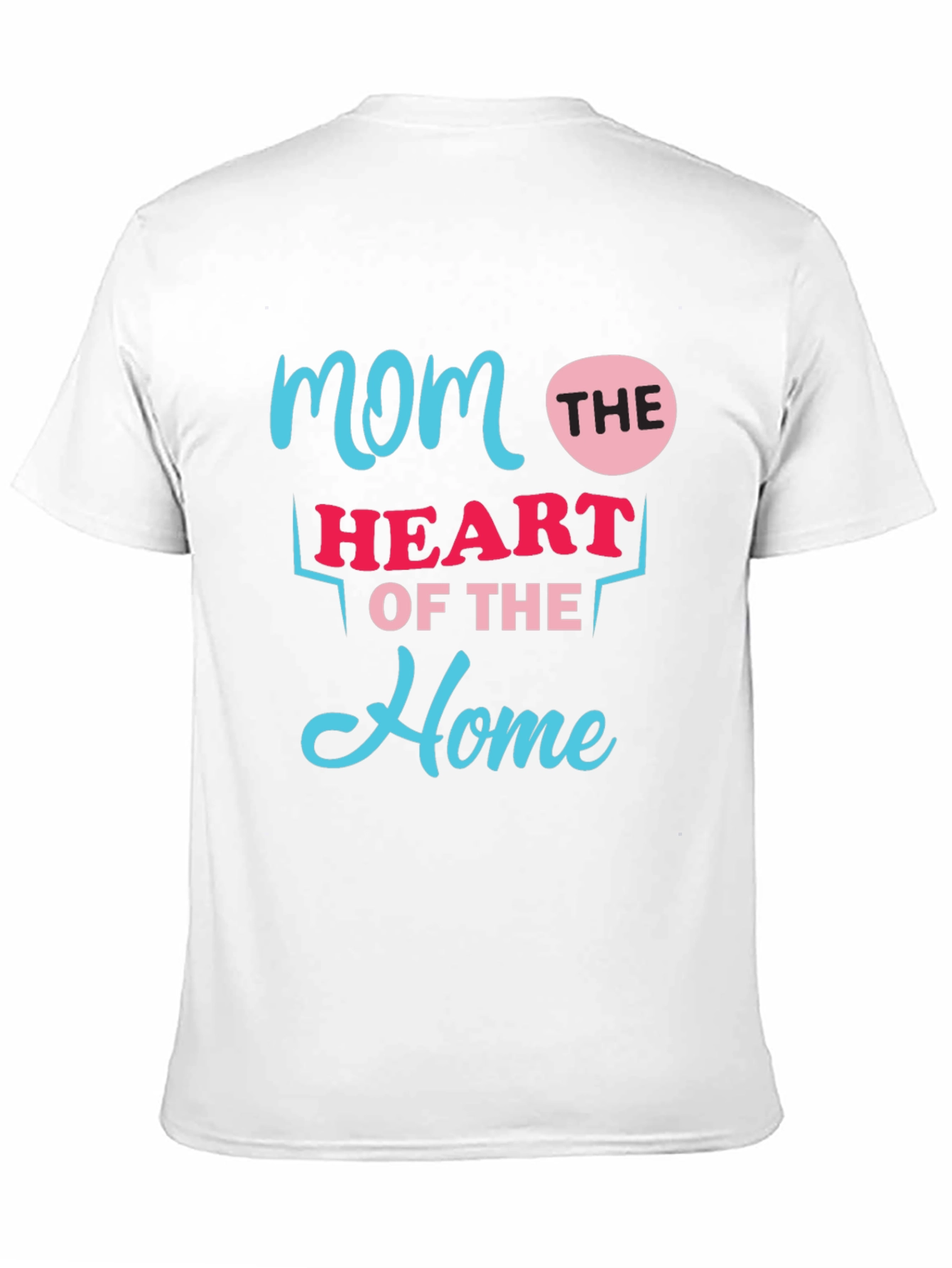Mom The Heart Of The Home Black T-Shirt