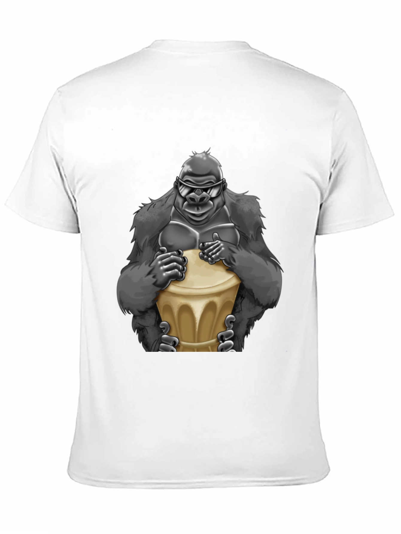 Cool Gorilla Bongo Drummer T-Shirt