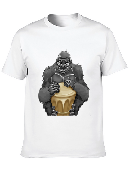 Cool Gorilla Bongo Drummer T-Shirt