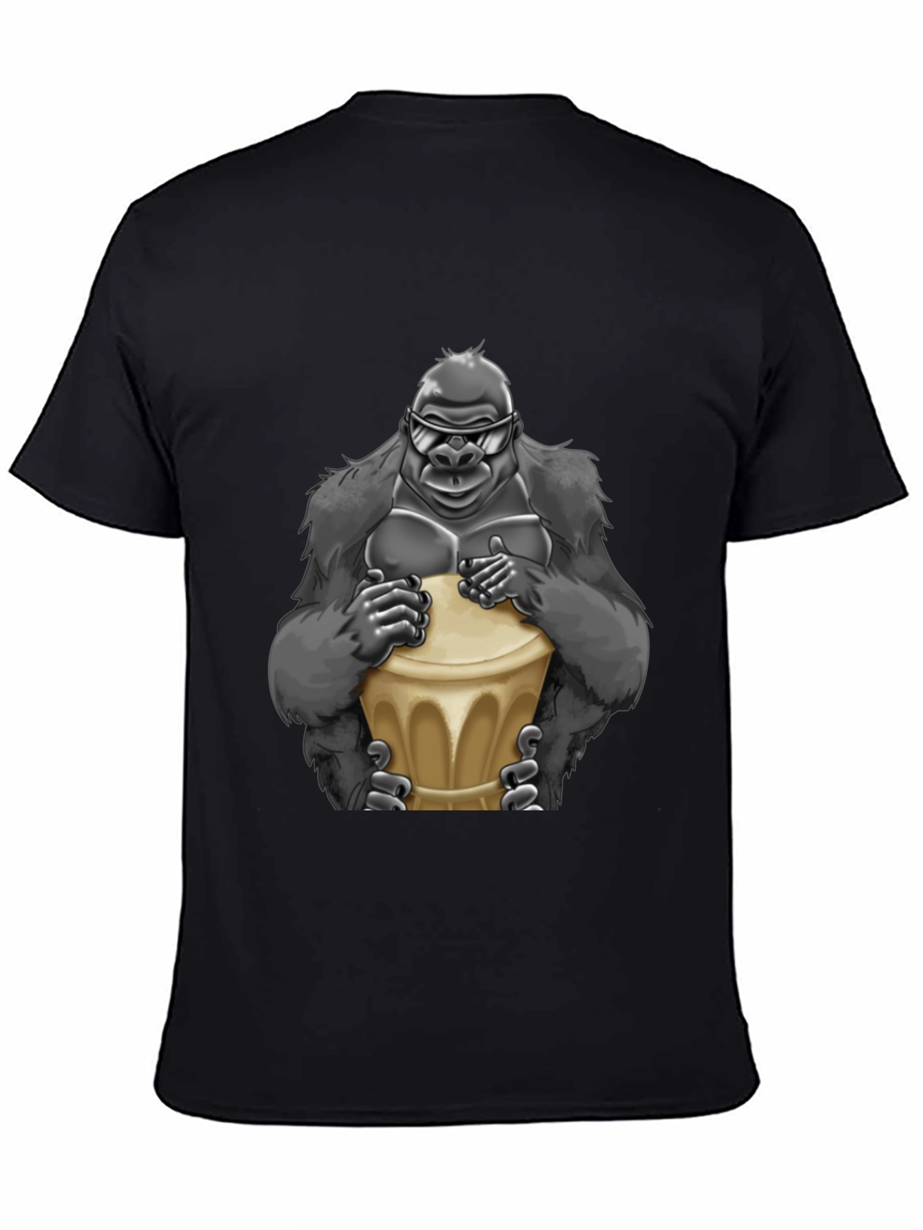 Cool Gorilla Bongo Drummer T-Shirt