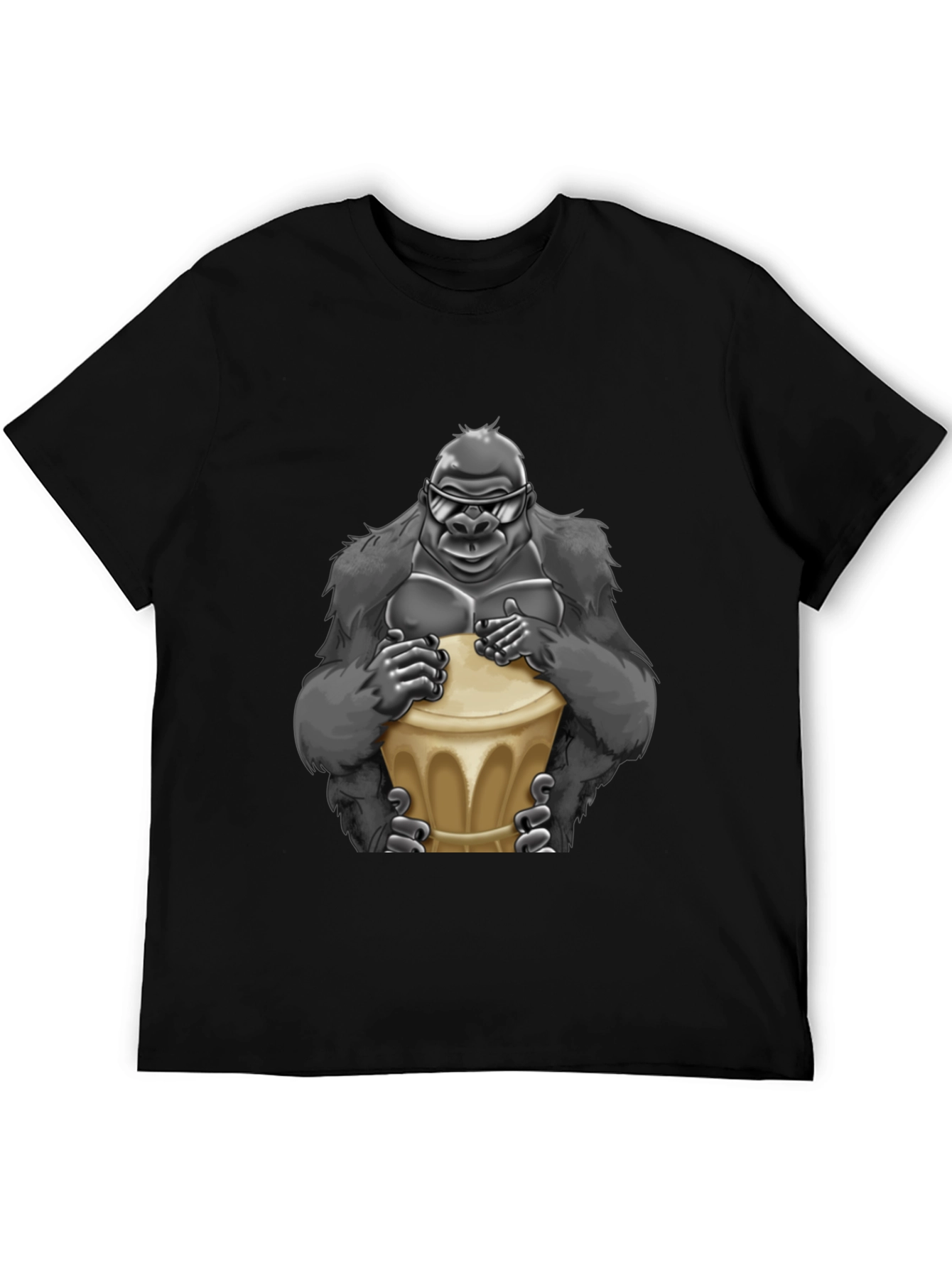 Cool Gorilla Bongo Drummer T-Shirt
