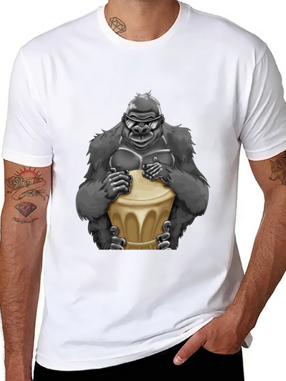 Cool Gorilla Bongo Drummer T-Shirt