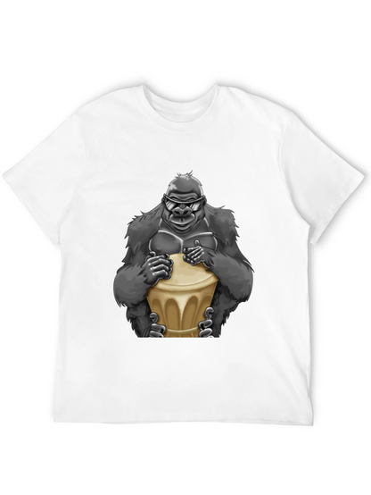 Cool Gorilla Bongo Drummer T-Shirt