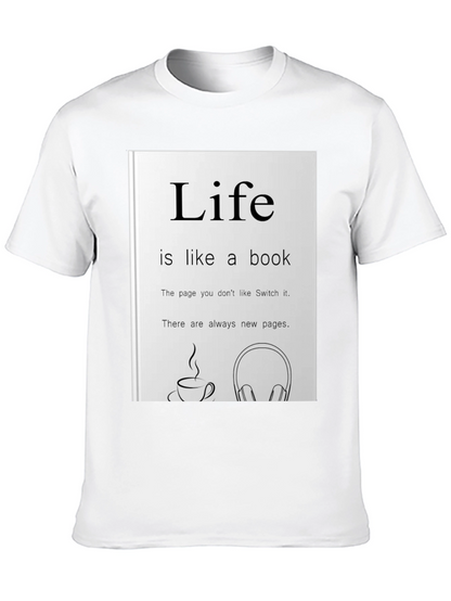 Life is Like a Book Graphic Tee