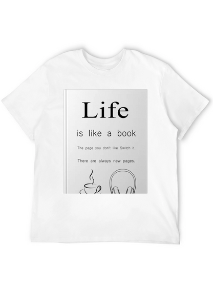 Life is Like a Book Graphic Tee