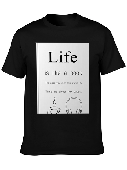 Life is Like a Book Graphic Tee