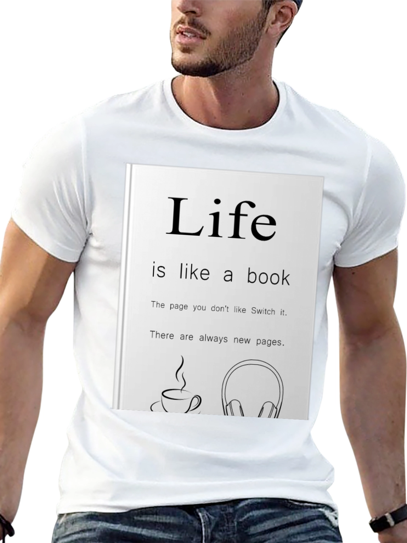 Life is Like a Book Graphic Tee