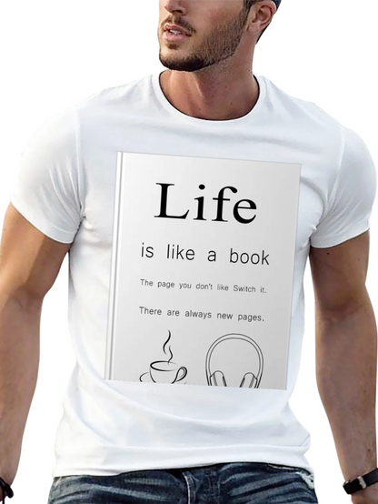 Life is Like a Book Graphic Tee