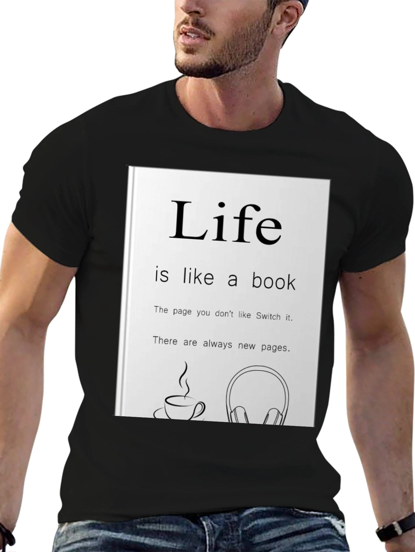 Life is Like a Book Graphic Tee