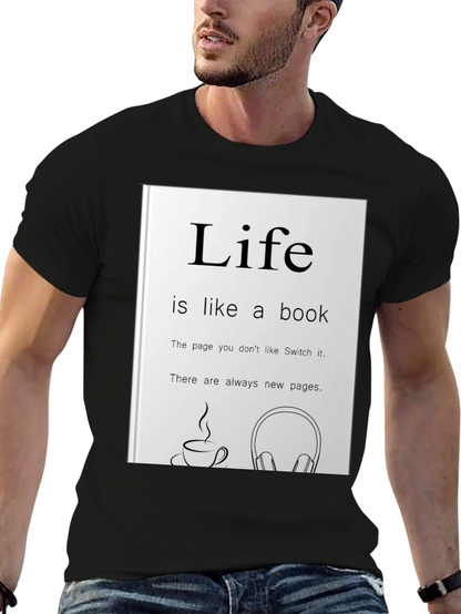 Life is Like a Book Graphic Tee
