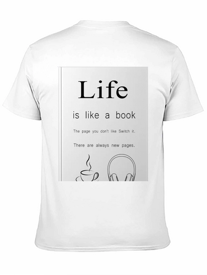 Life is Like a Book Graphic Tee