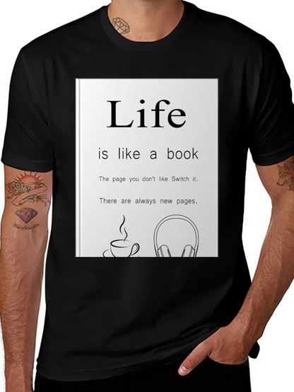 Life is Like a Book Graphic Tee