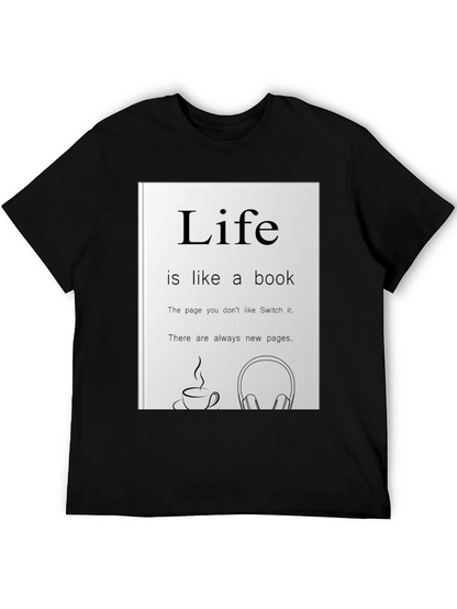 Life is Like a Book Graphic Tee