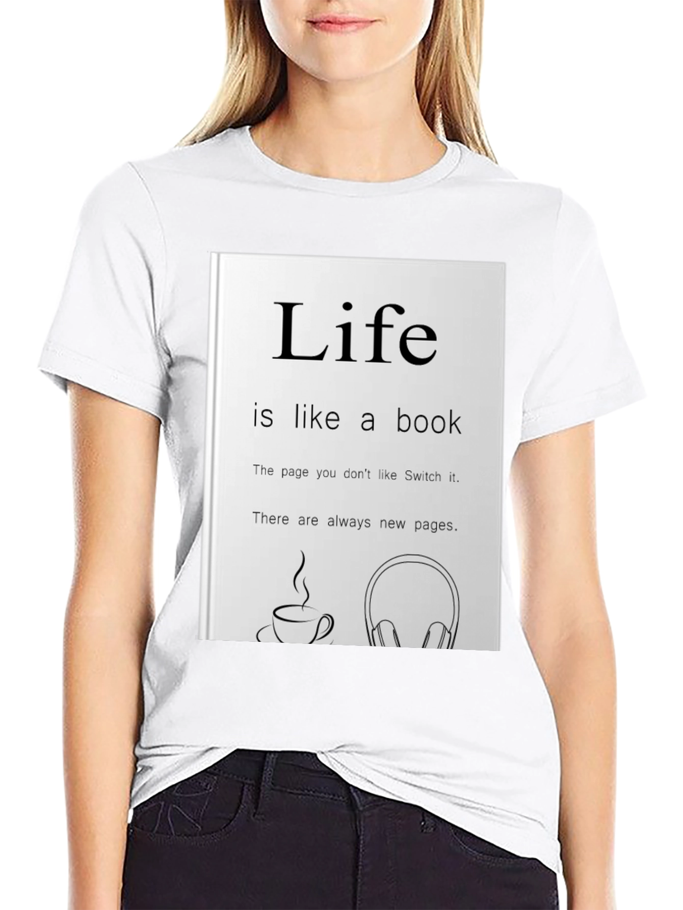 Life is Like a Book Graphic Tee
