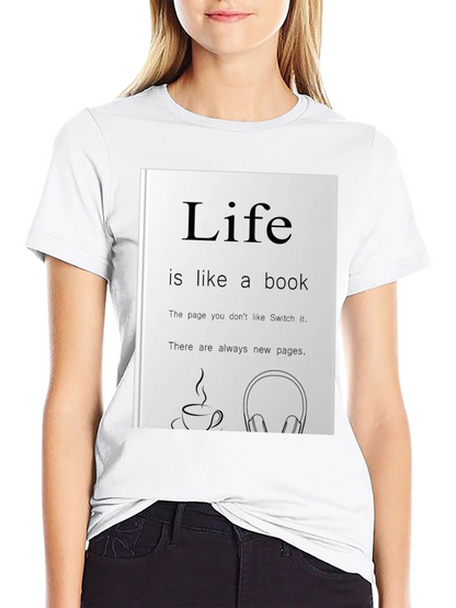Life is Like a Book Graphic Tee