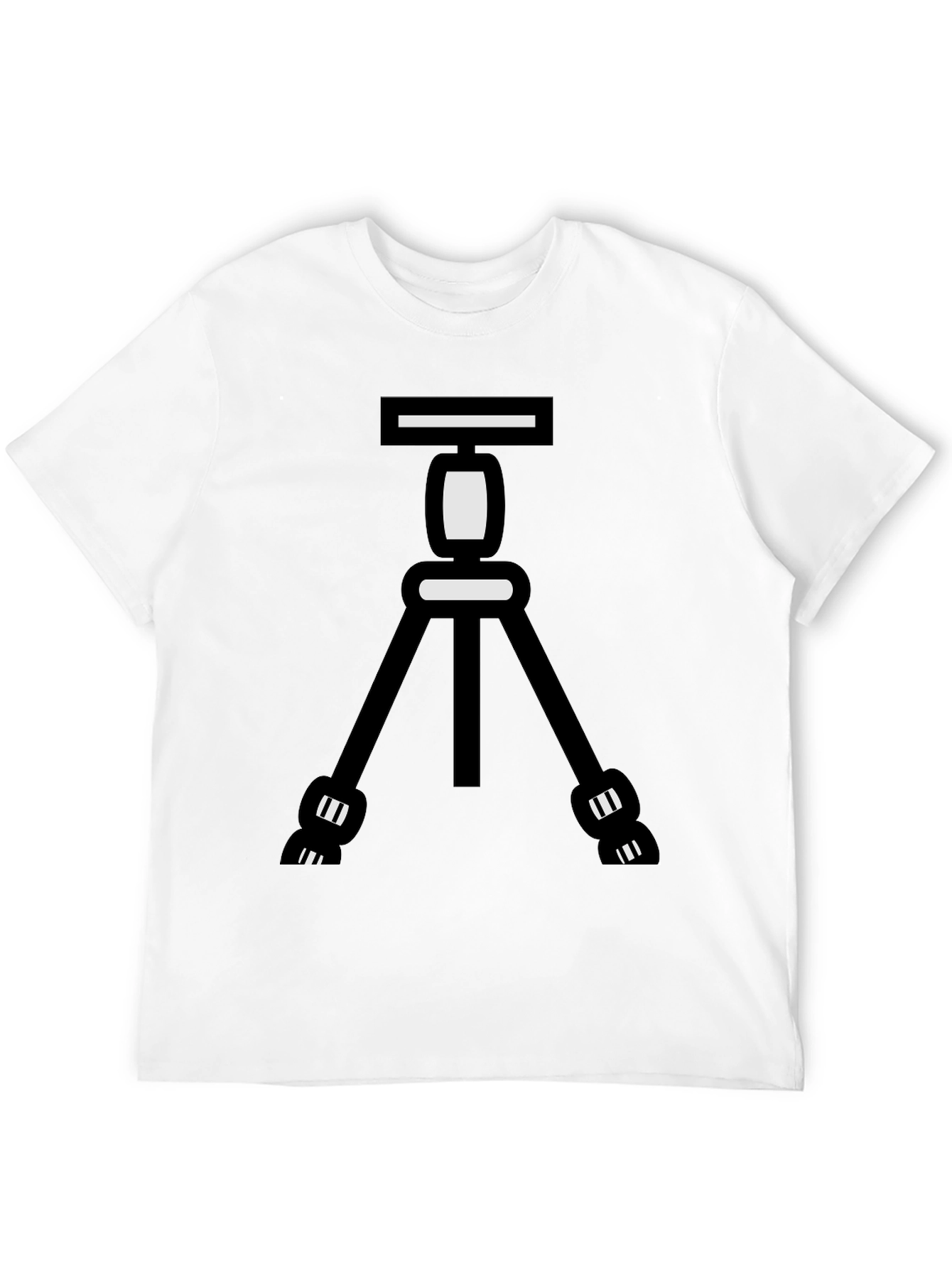 Cool Camera Tripod Graphic Tee - Black