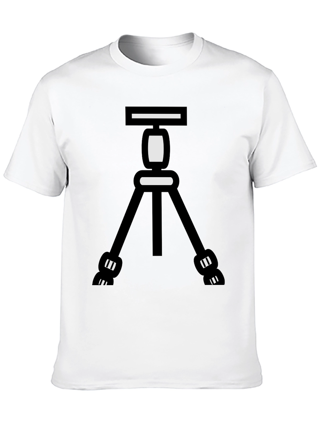 Cool Camera Tripod Graphic Tee - Black