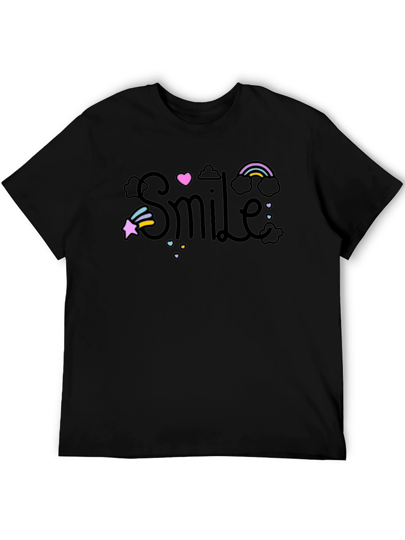 Smile Rainbow Star Heart T-Shirt - Positive Vibes