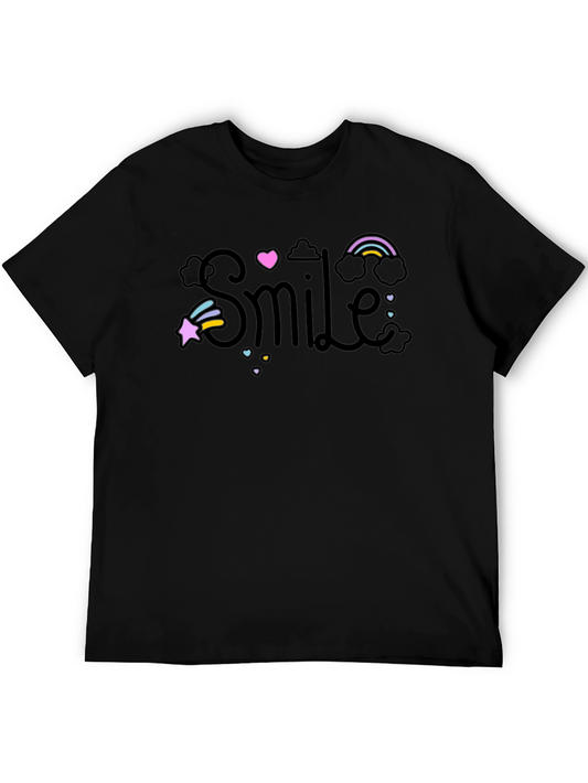 Smile Rainbow Star Heart T-Shirt - Positive Vibes