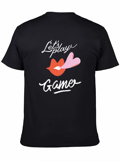 Lets Play Game T-Shirt Lips & Heart