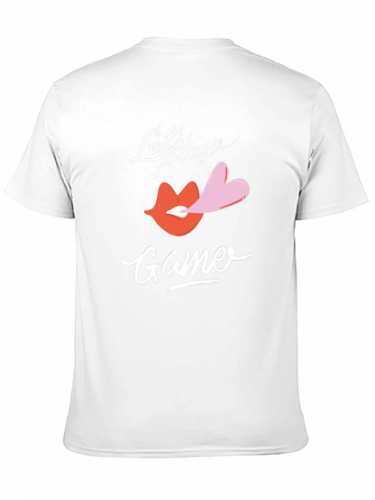 Lets Play Game T-Shirt Lips & Heart
