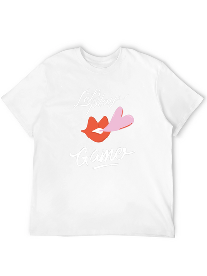Lets Play Game T-Shirt Lips & Heart
