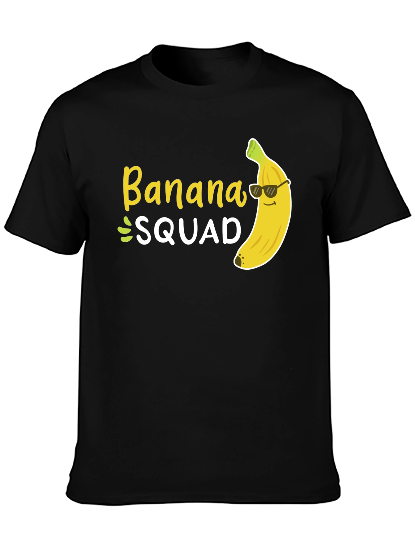 Banana Squad T-Shirt - Black Crew Neck