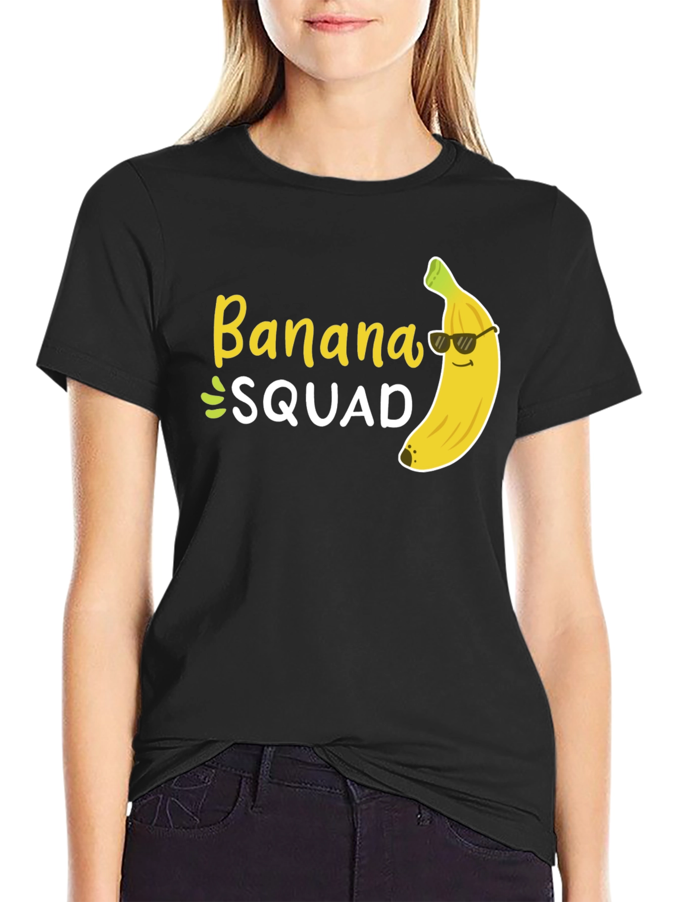 Banana Squad T-Shirt - Black Crew Neck
