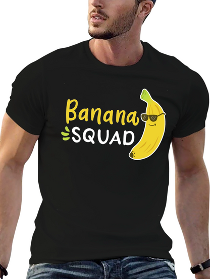 Banana Squad T-Shirt - Black Crew Neck