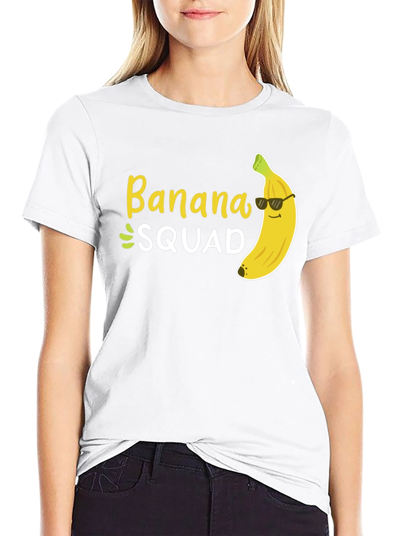 Banana Squad T-Shirt - Black Crew Neck