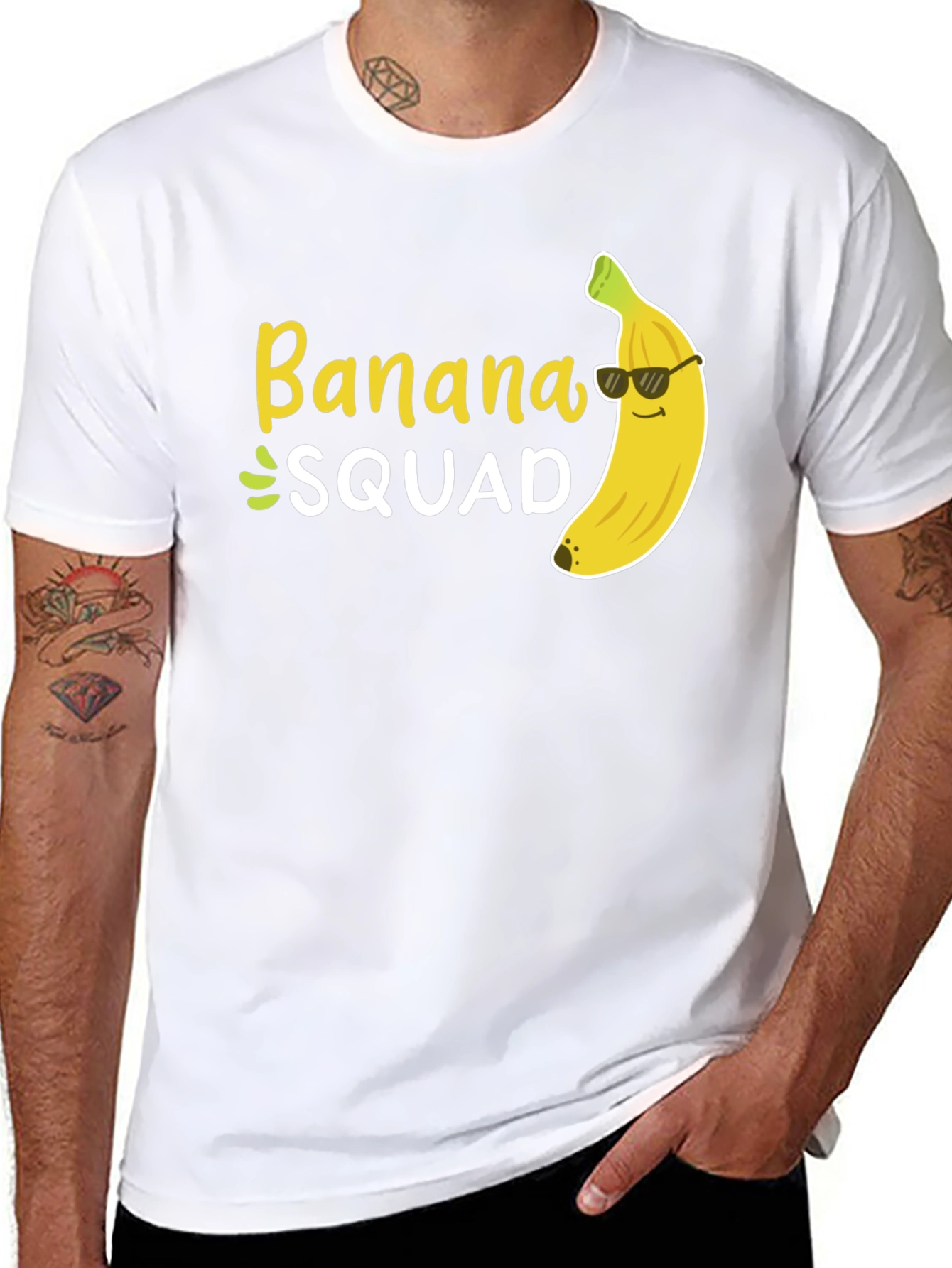Banana Squad T-Shirt - Black Crew Neck